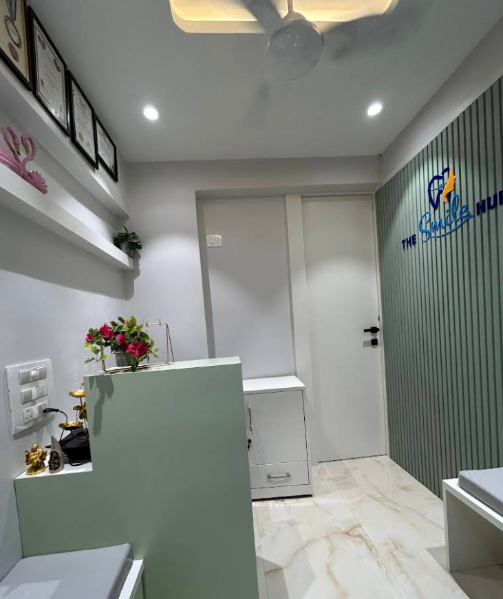 Reception and waiting area at The Smile Hub